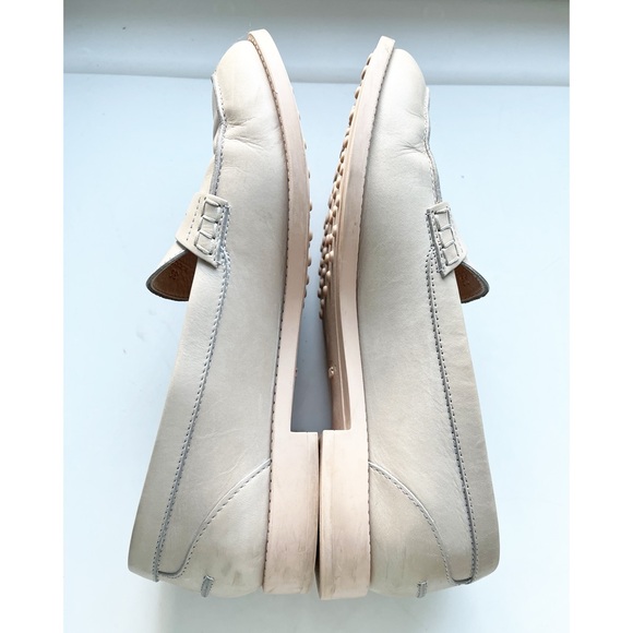 Tod’s light almond/cream leather penny loafers sz 39 (8.5-9) - Picture 3 of 7